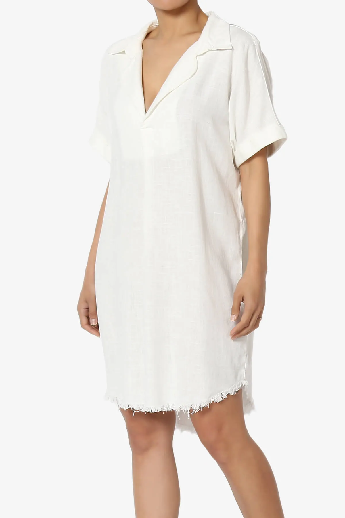 Mayven Linen Oversized Shirt Dress