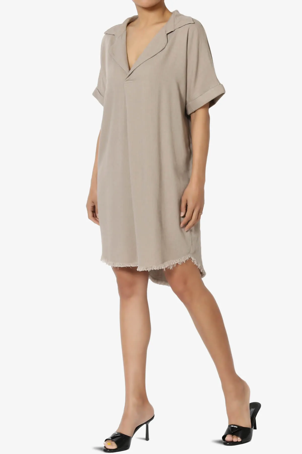 Mayven Linen Oversized Shirt Dress