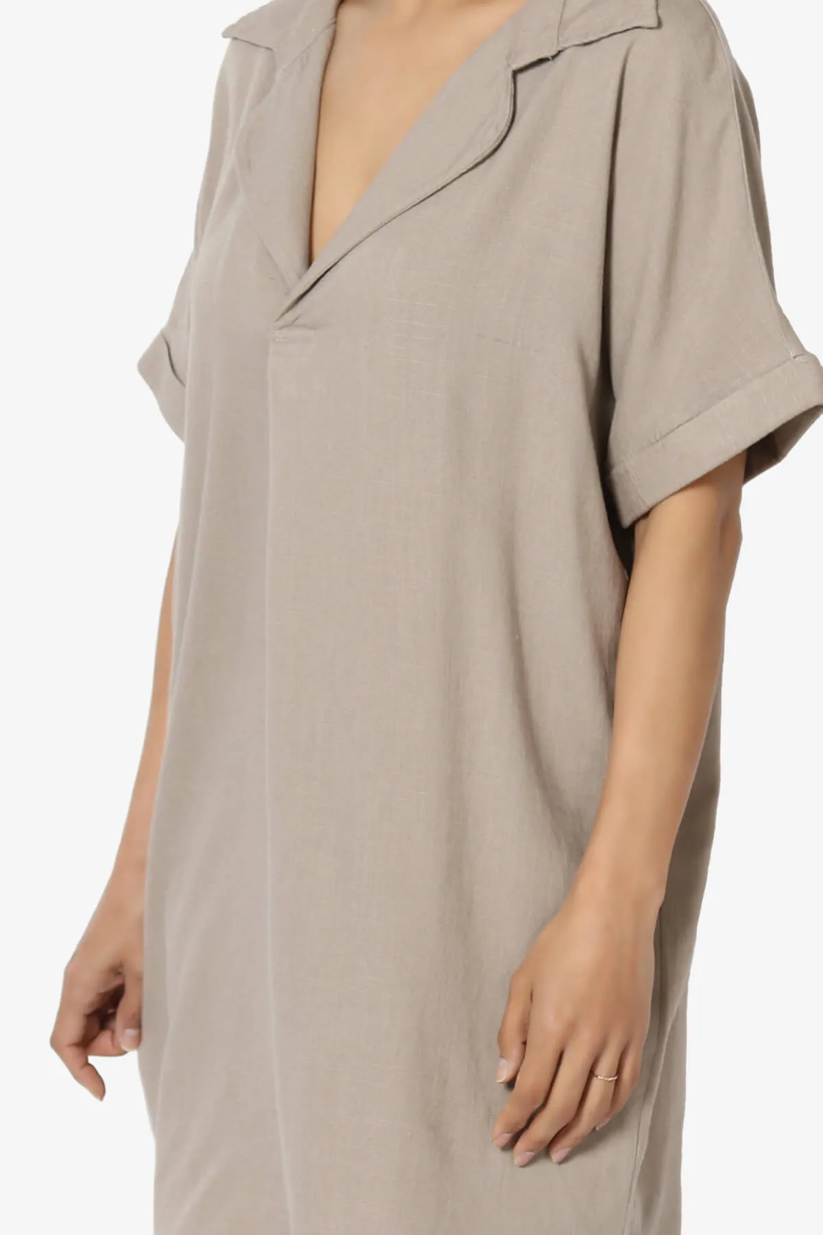 Mayven Linen Oversized Shirt Dress
