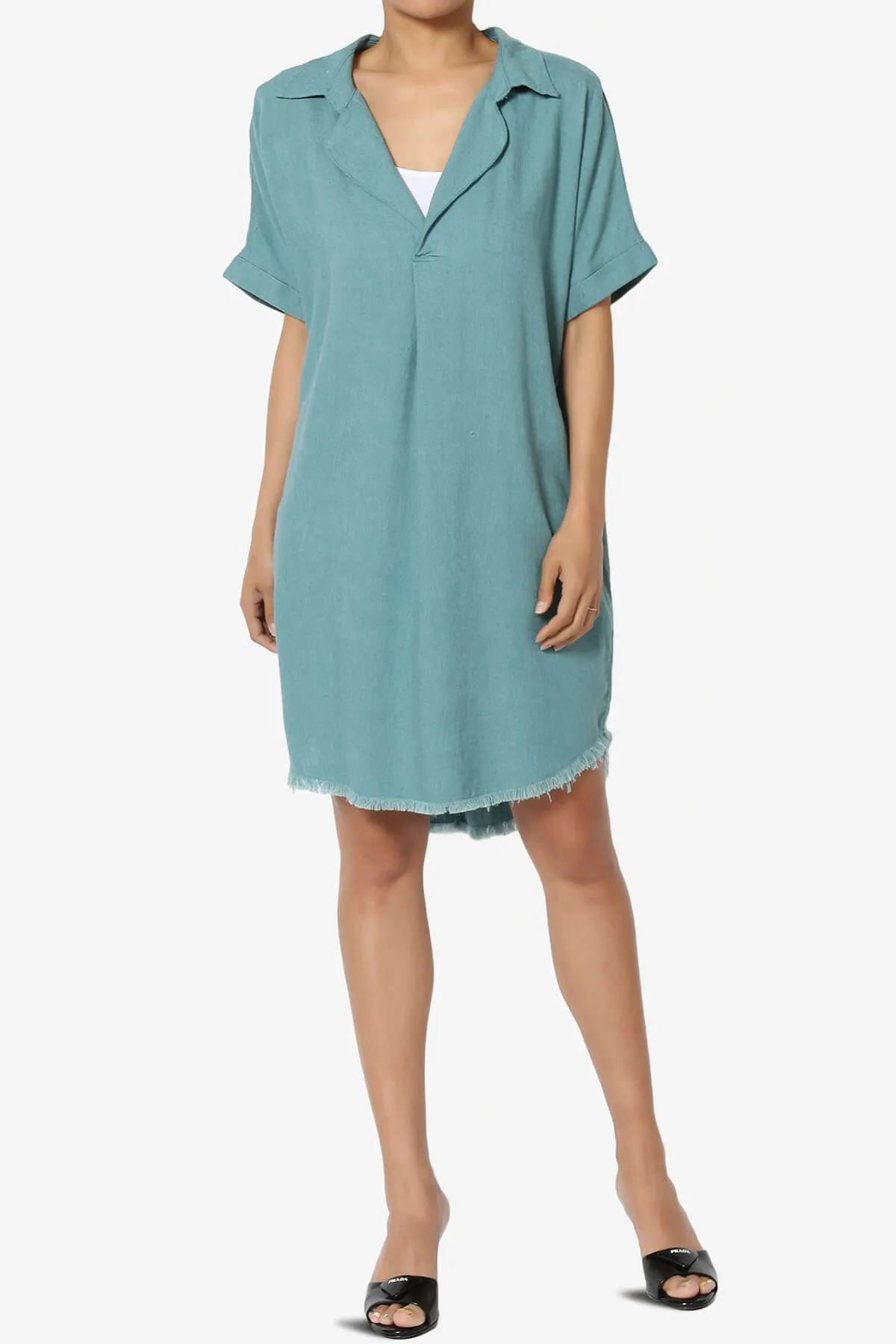 Mayven Linen Oversized Shirt Dress