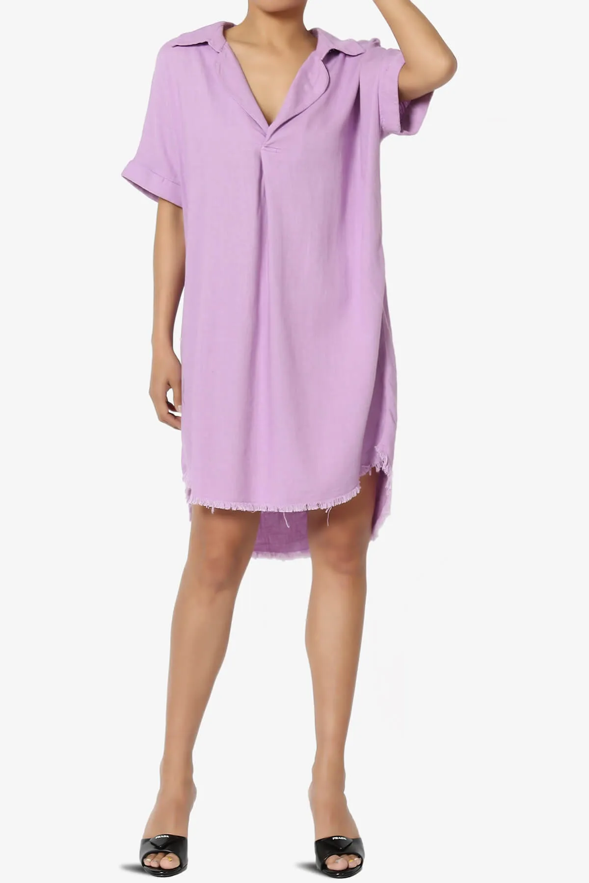 Mayven Linen Oversized Shirt Dress