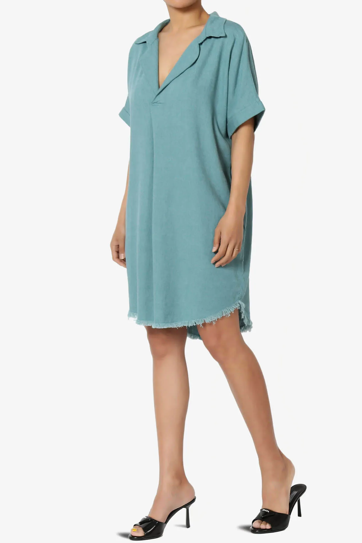 Mayven Linen Oversized Shirt Dress
