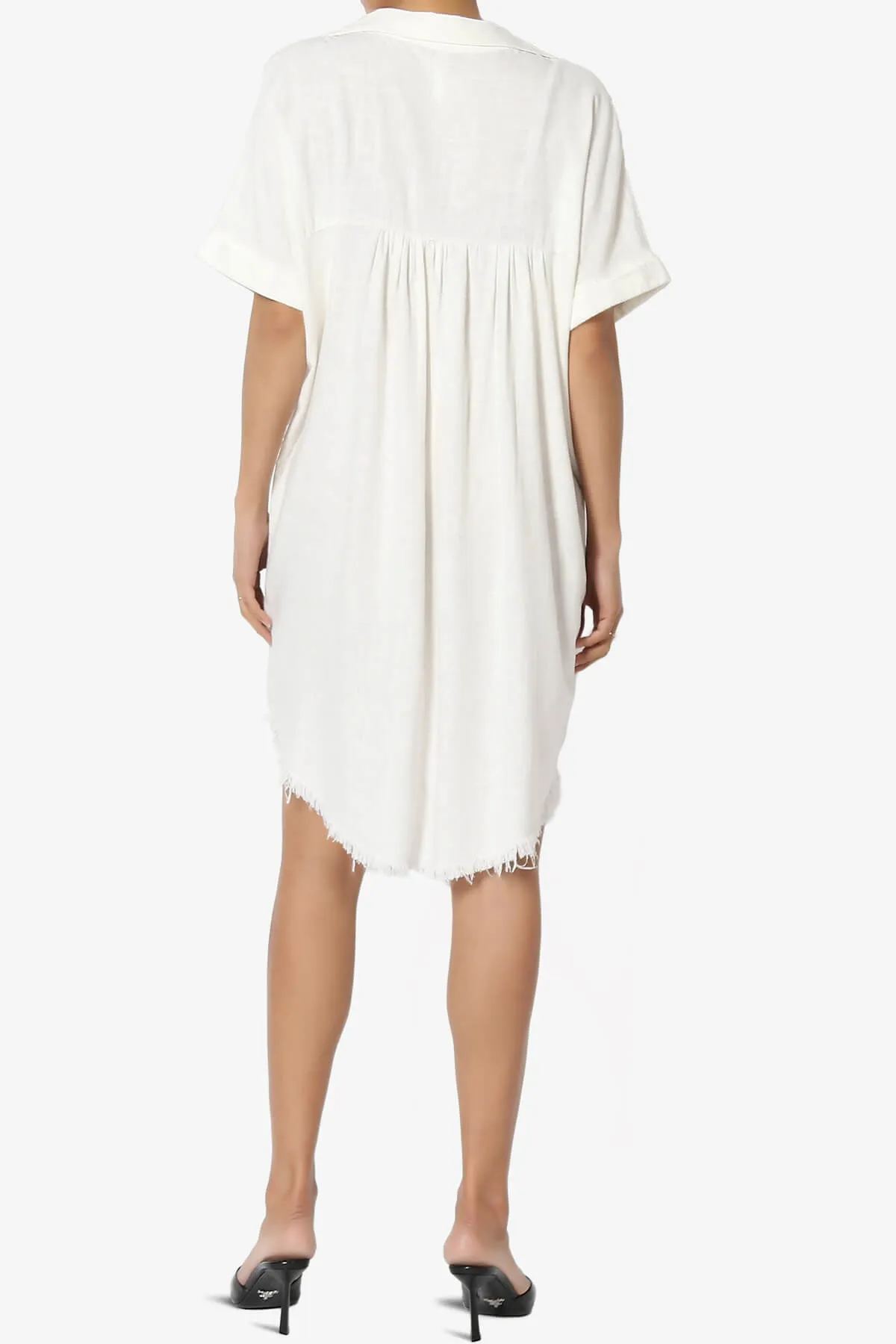 Mayven Linen Oversized Shirt Dress