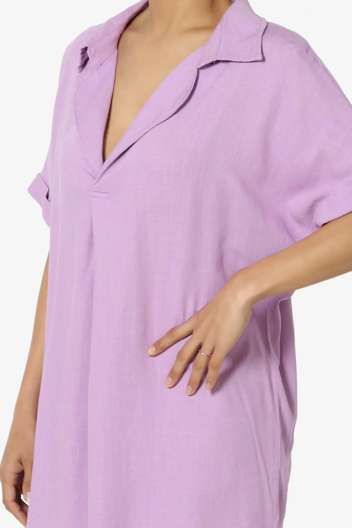 Mayven Linen Oversized Shirt Dress