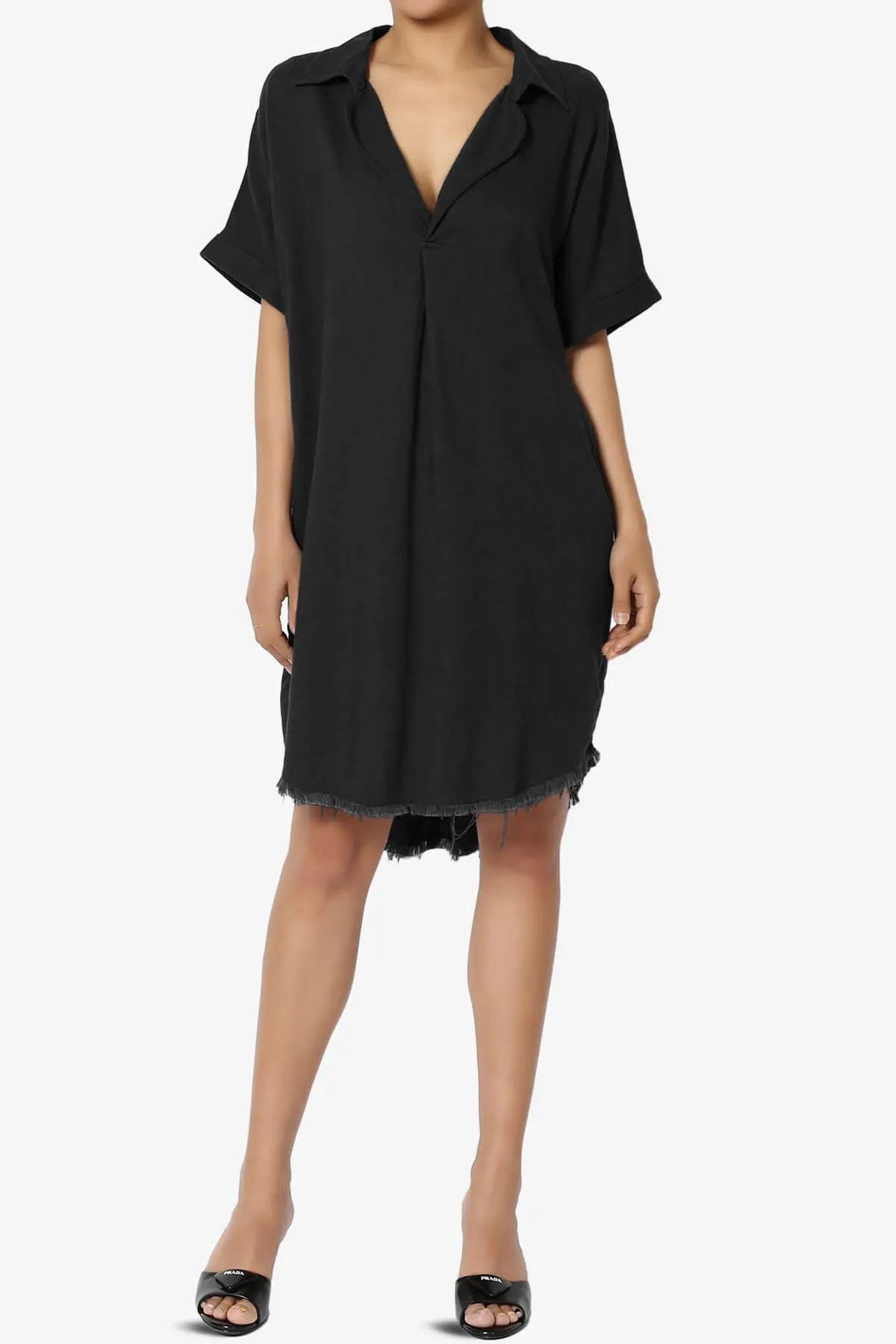 Mayven Linen Oversized Shirt Dress
