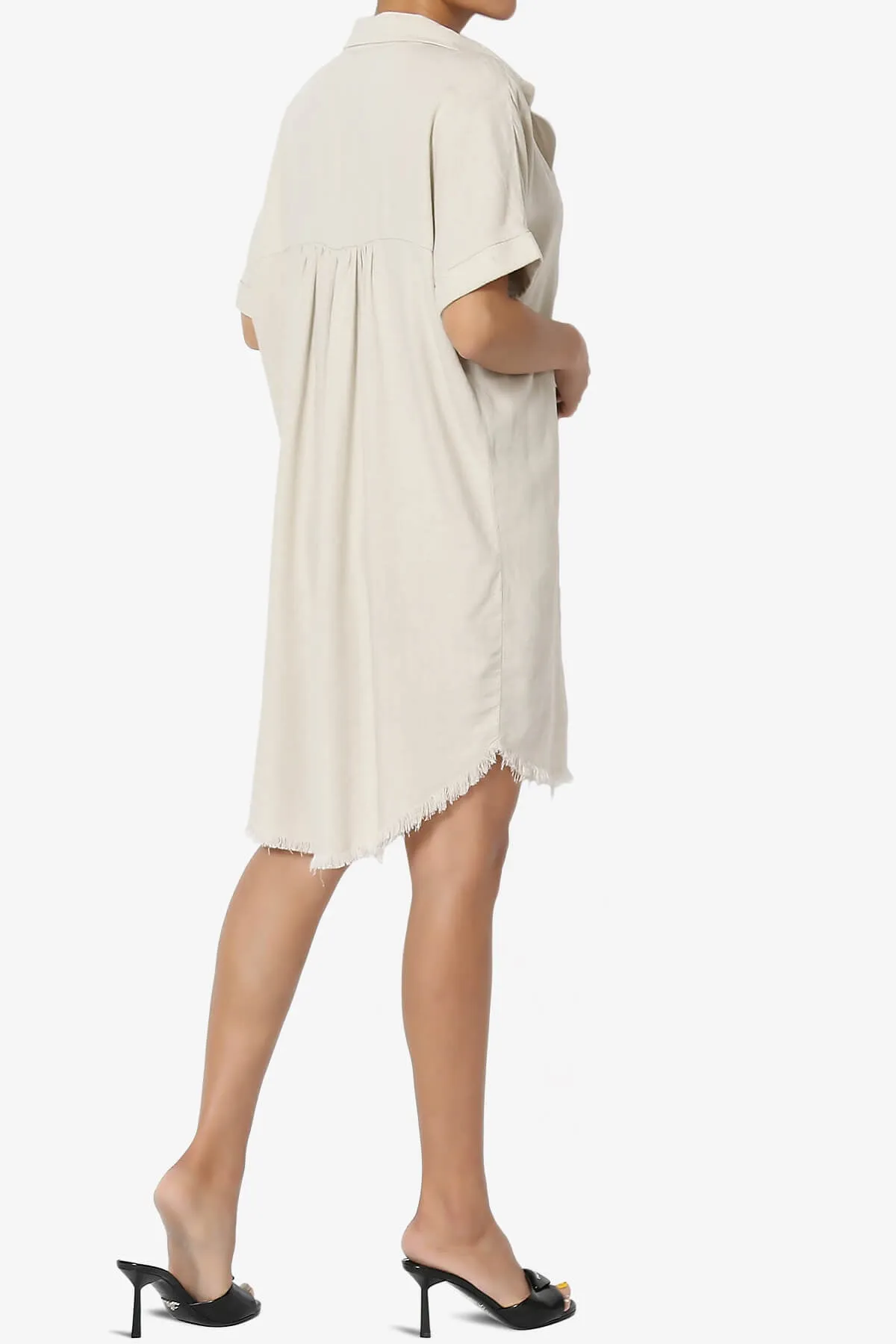 Mayven Linen Oversized Shirt Dress