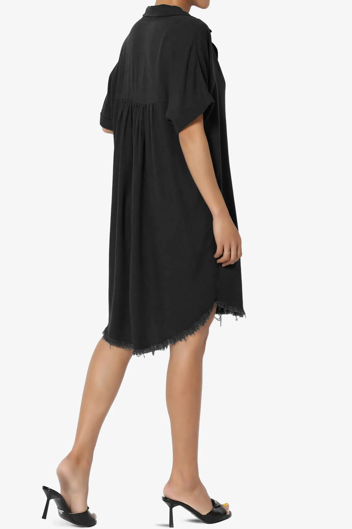 Mayven Linen Oversized Shirt Dress