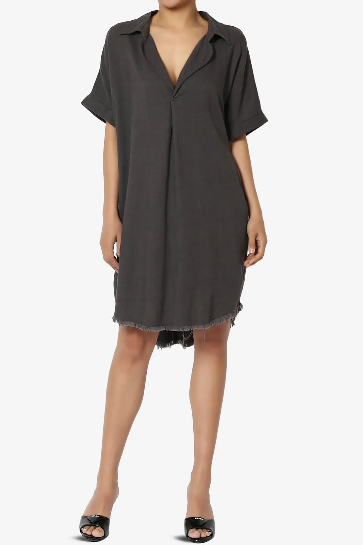 Mayven Linen Oversized Shirt Dress