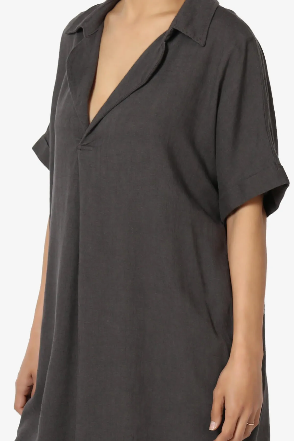 Mayven Linen Oversized Shirt Dress