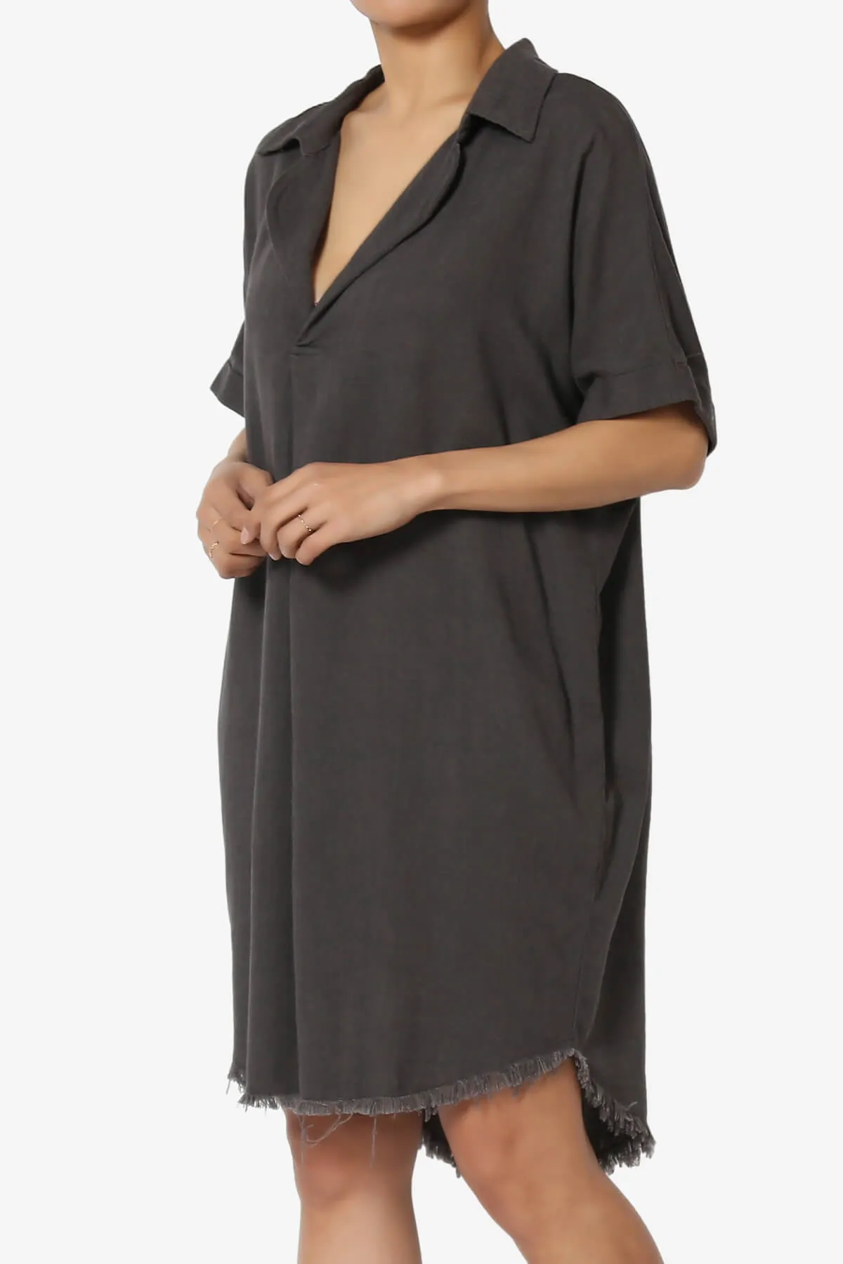 Mayven Linen Oversized Shirt Dress