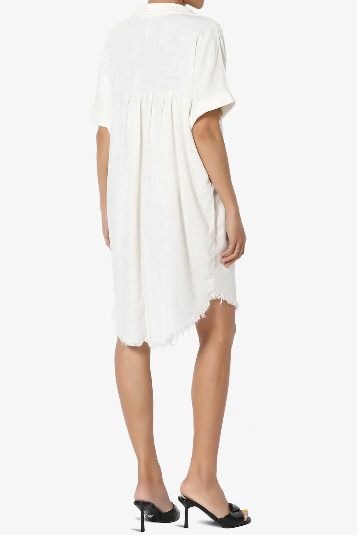 Mayven Linen Oversized Shirt Dress