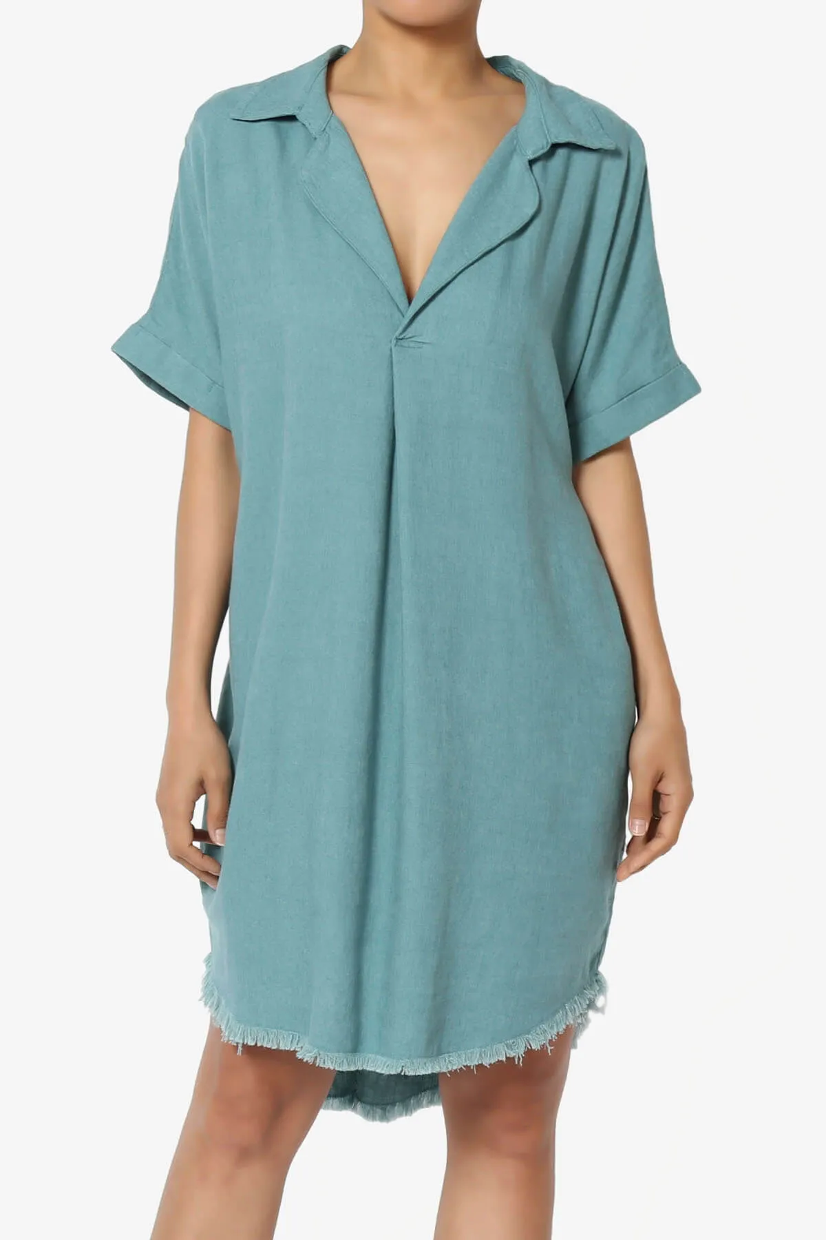Mayven Linen Oversized Shirt Dress