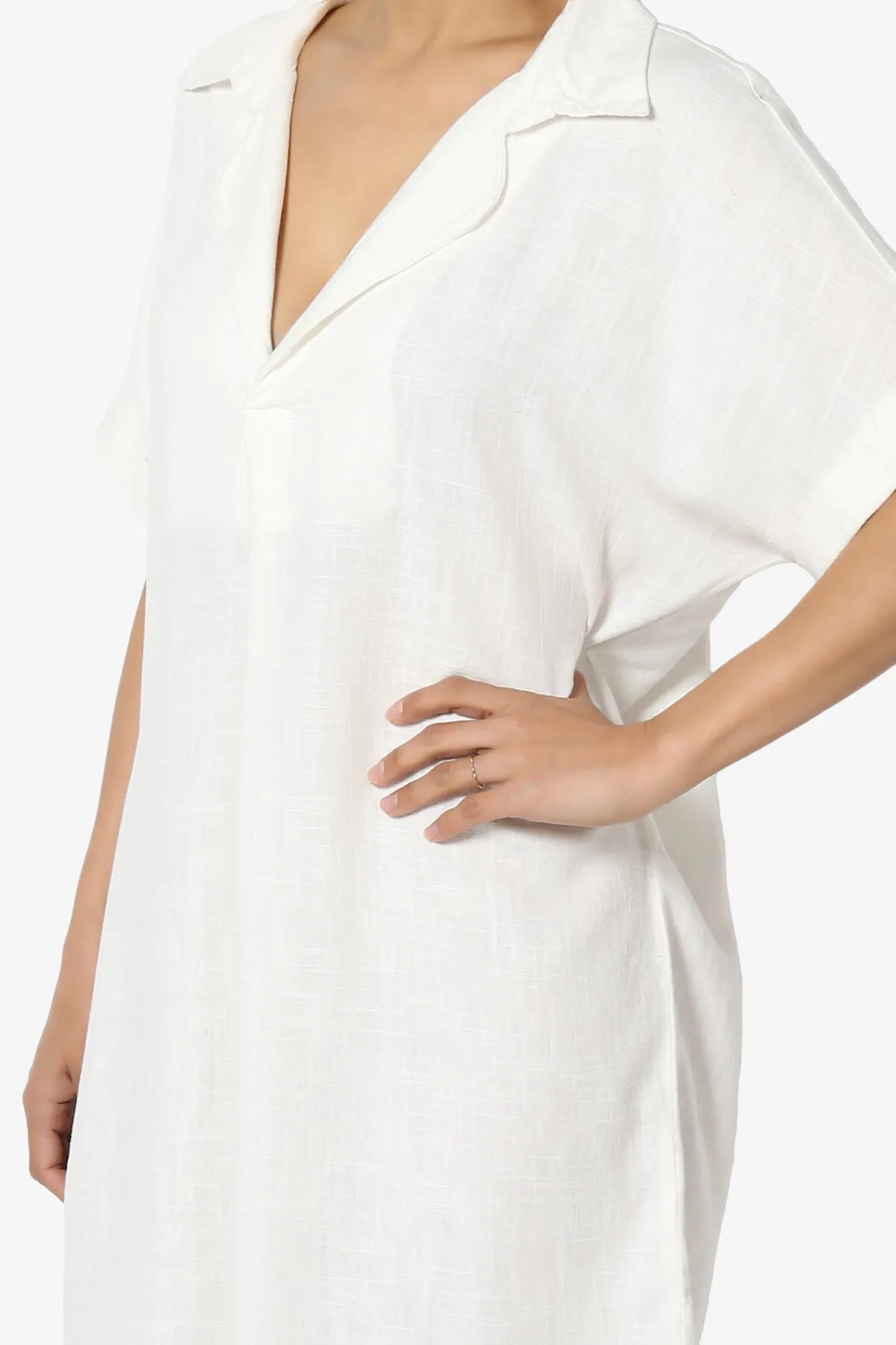 Mayven Linen Oversized Shirt Dress