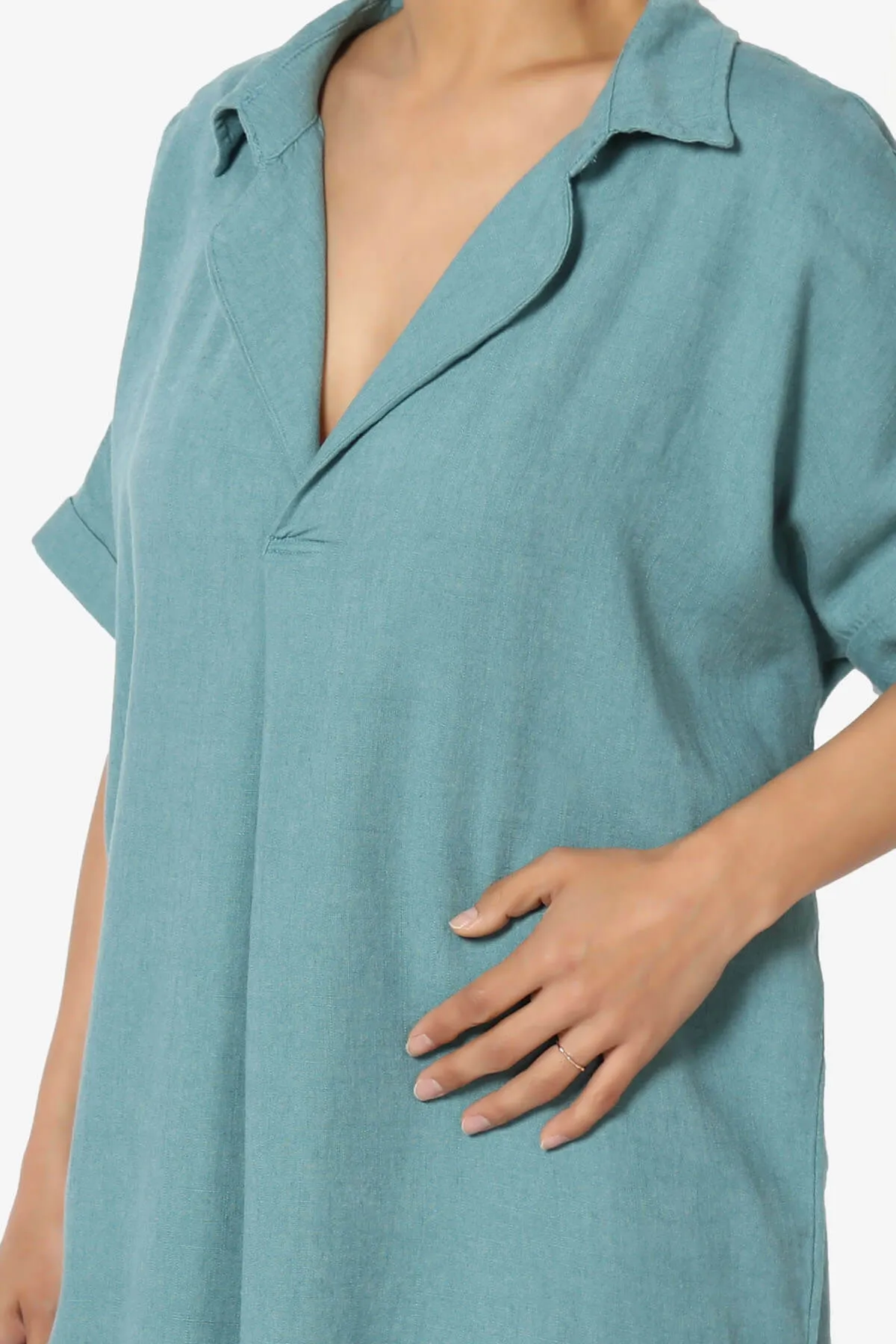 Mayven Linen Oversized Shirt Dress