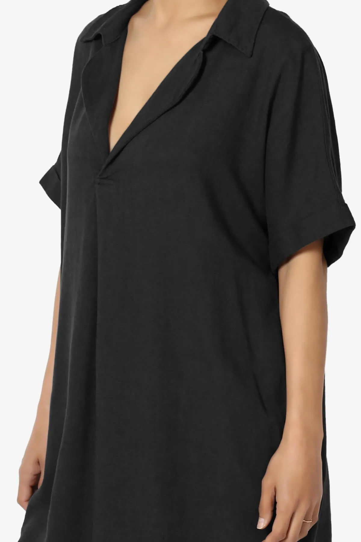 Mayven Linen Oversized Shirt Dress