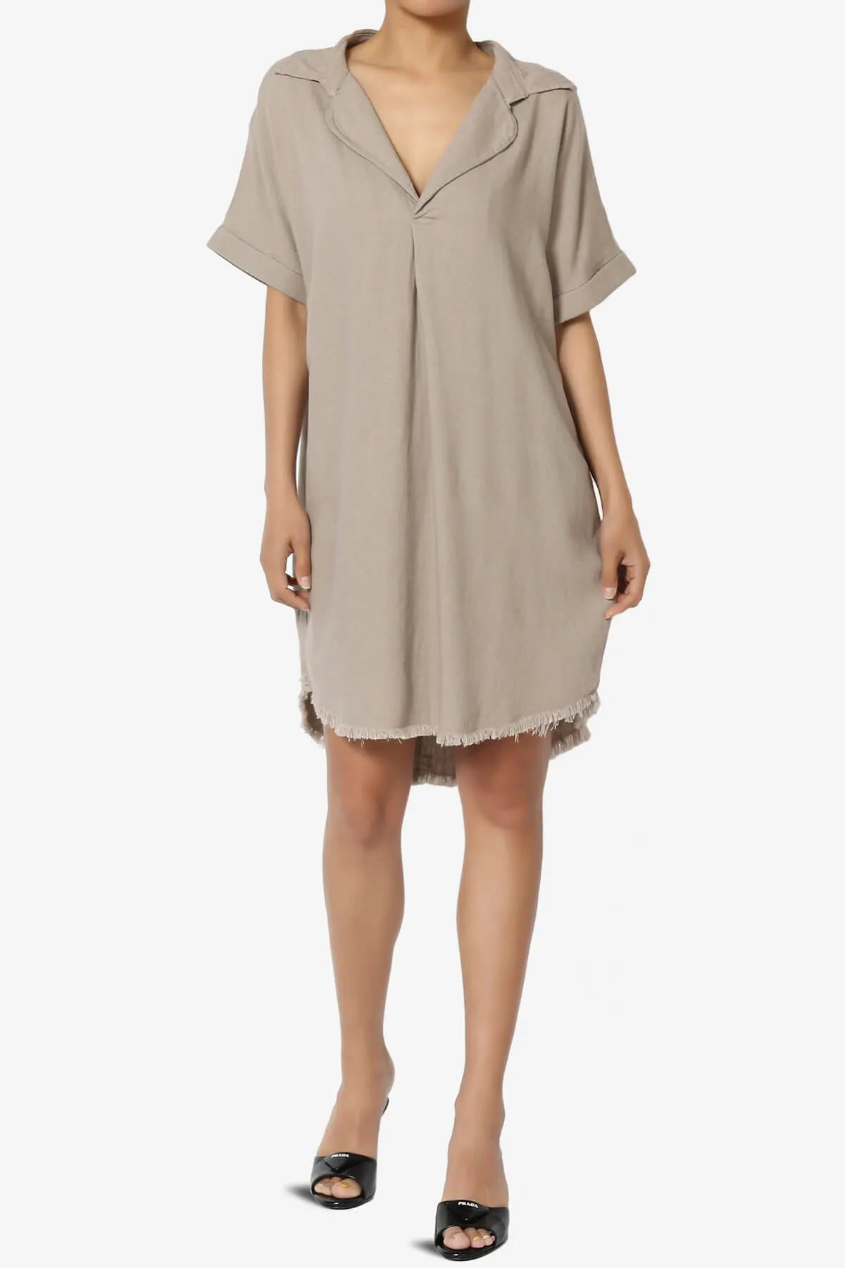 Mayven Linen Oversized Shirt Dress