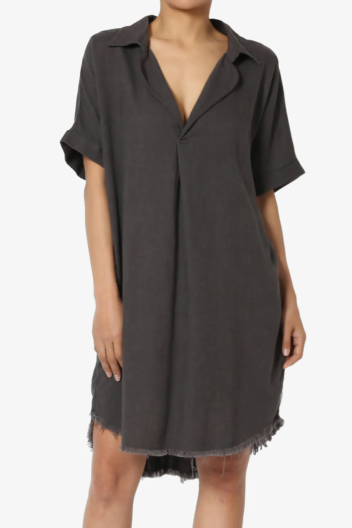 Mayven Linen Oversized Shirt Dress