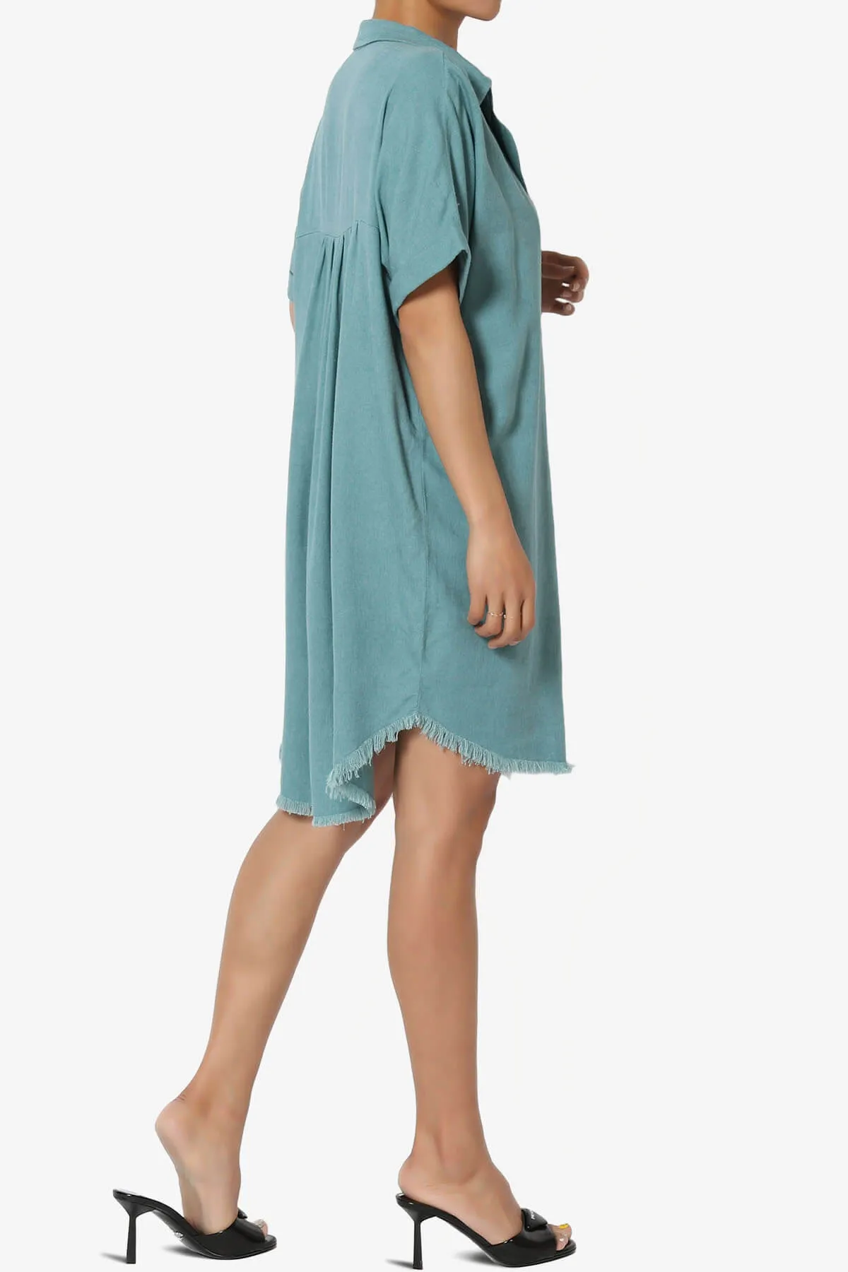 Mayven Linen Oversized Shirt Dress