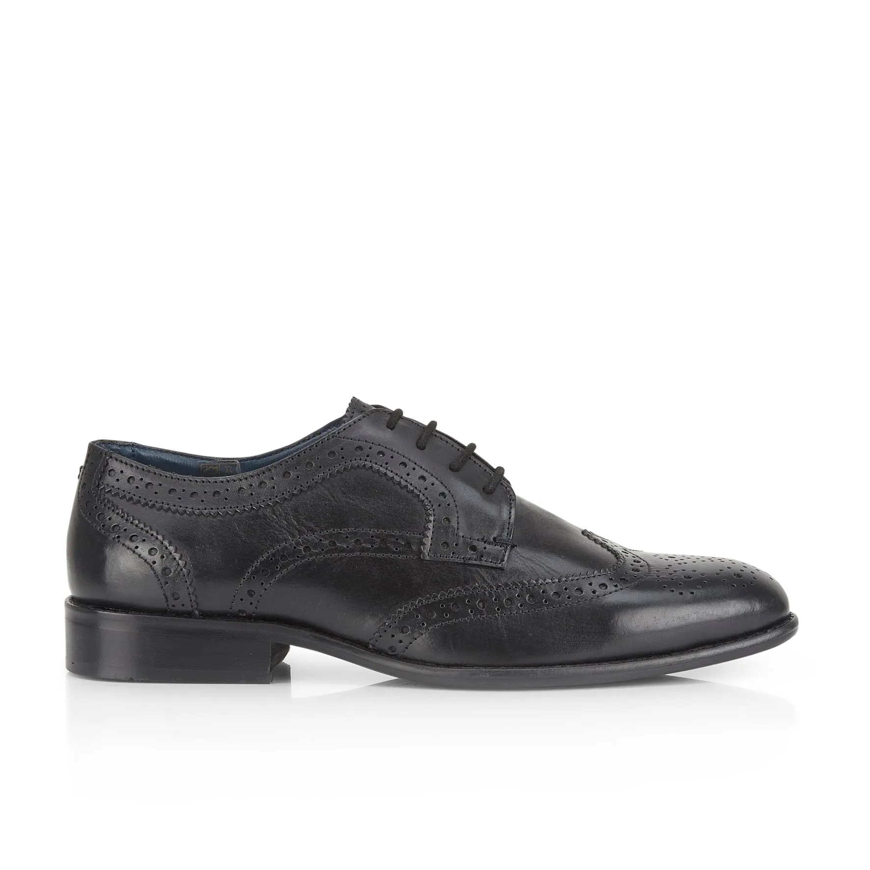 Mcfarland Men's Brogue Shoes - Black