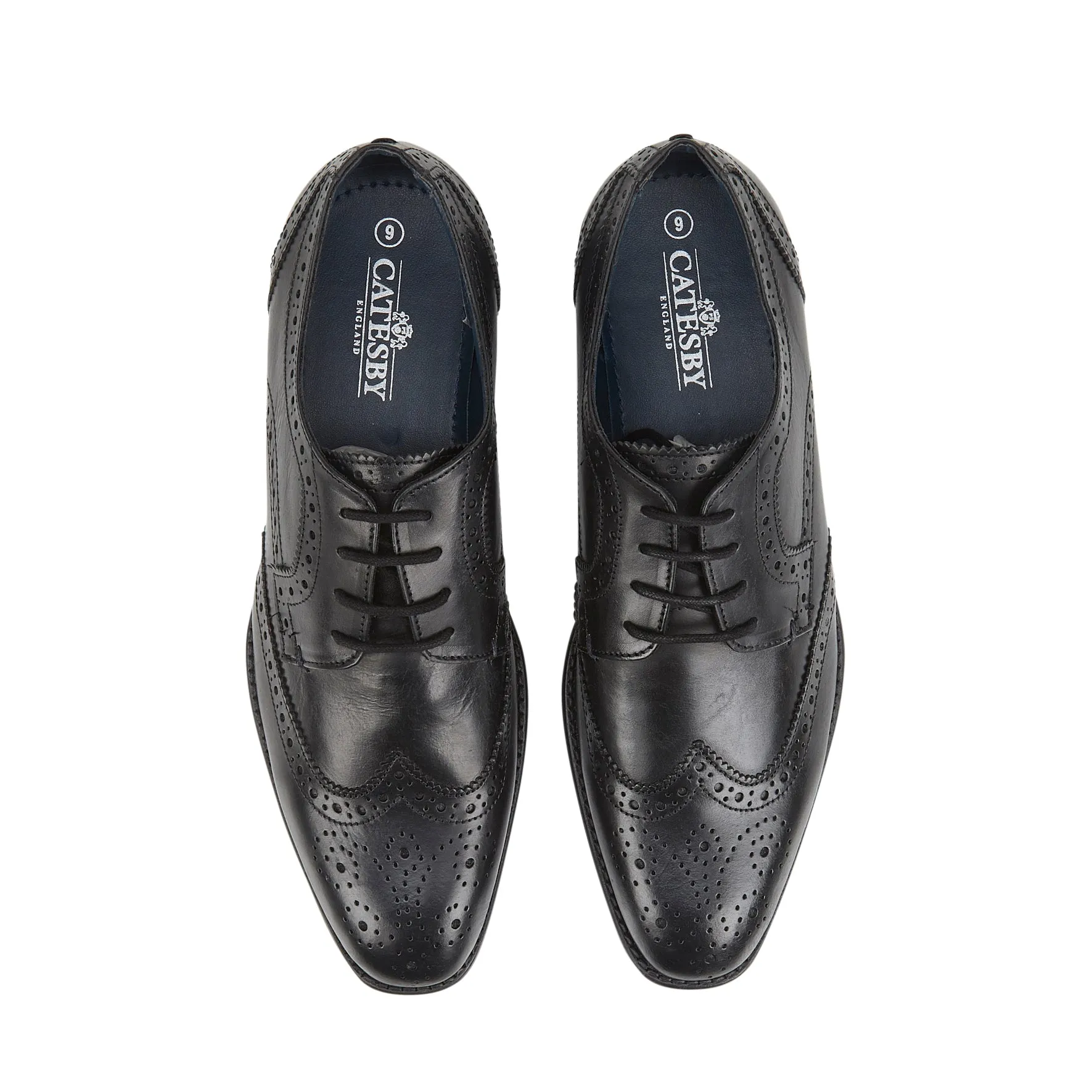 Mcfarland Men's Brogue Shoes - Black
