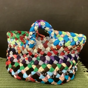 Medium Basket - multi color with side handles