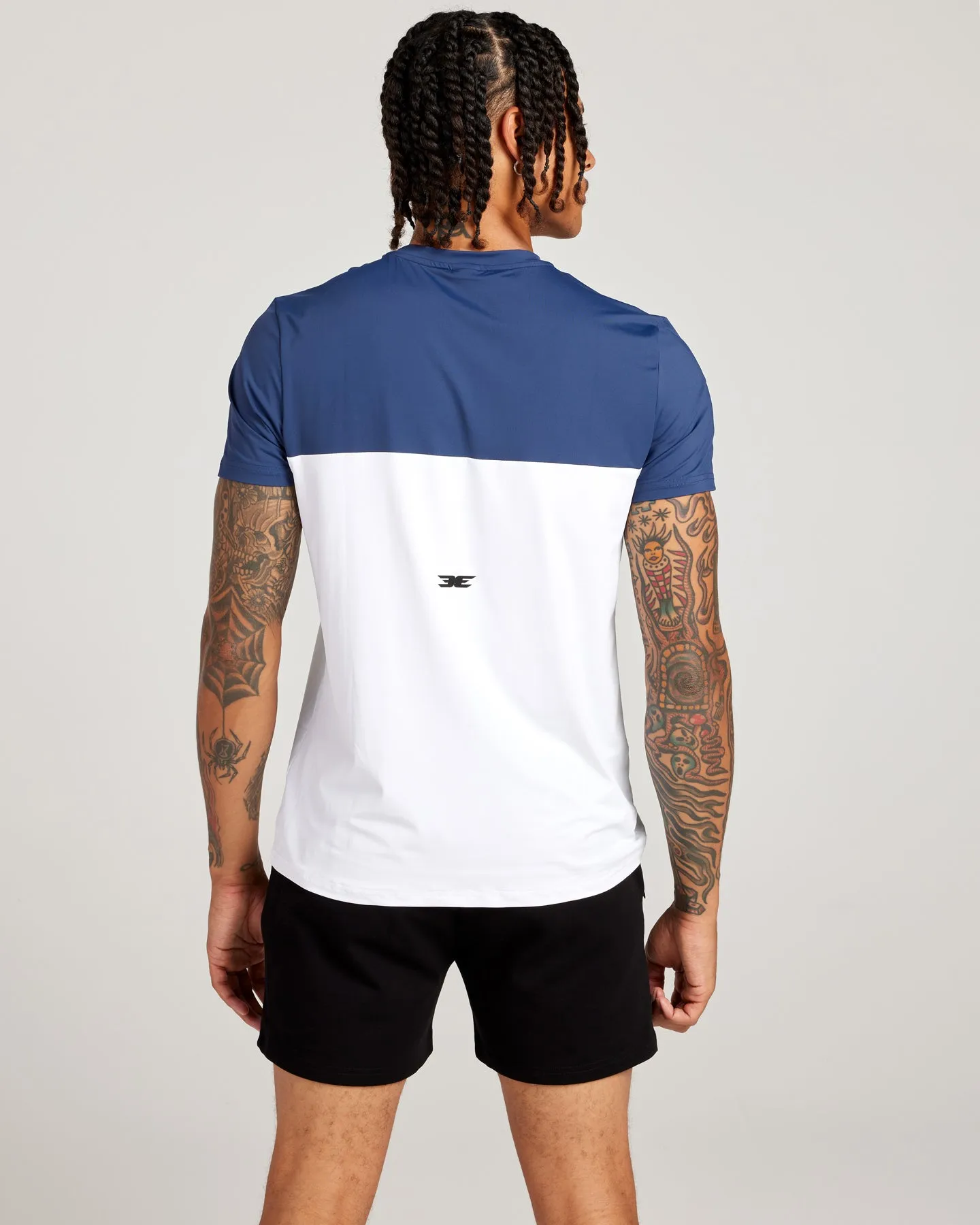 Men's Ace V3 Split Tee - White / Navy