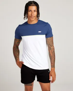 Men's Ace V3 Split Tee - White / Navy