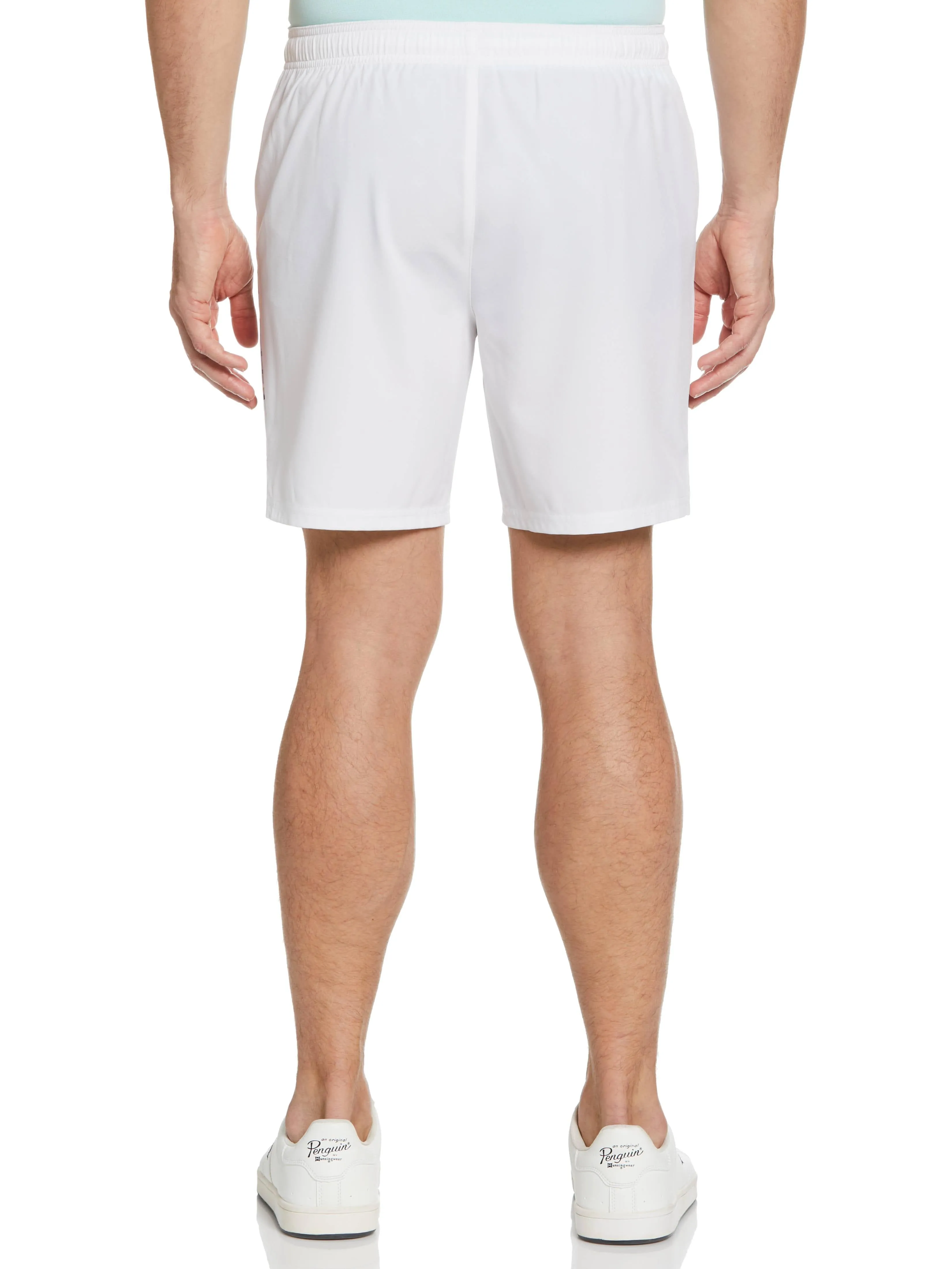 Men's Asymmetric Print Performance 7" Tennis Short