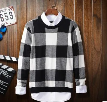 Men's Checked Sweater