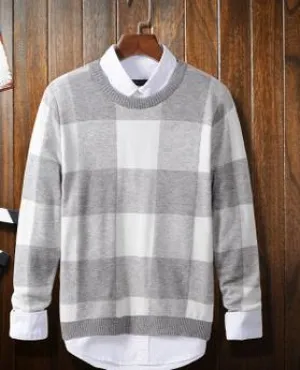 Men's Checked Sweater