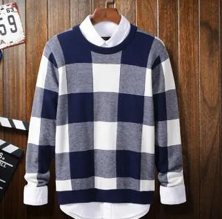 Men's Checked Sweater
