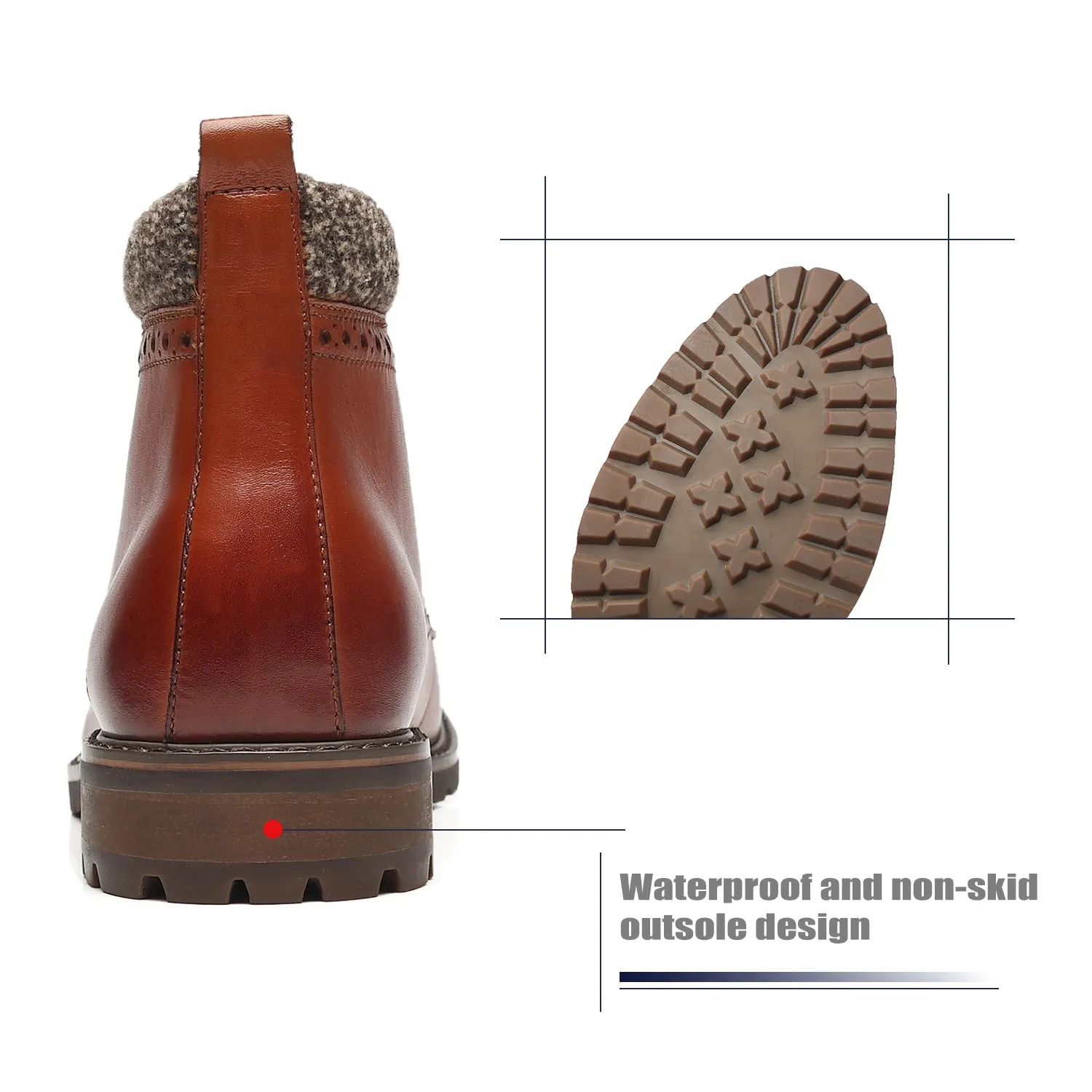 Men's Lace Up Boot Deeno-2-whisky