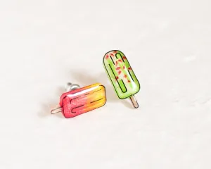 Mexican Paleta Popsicle Stud Earrings