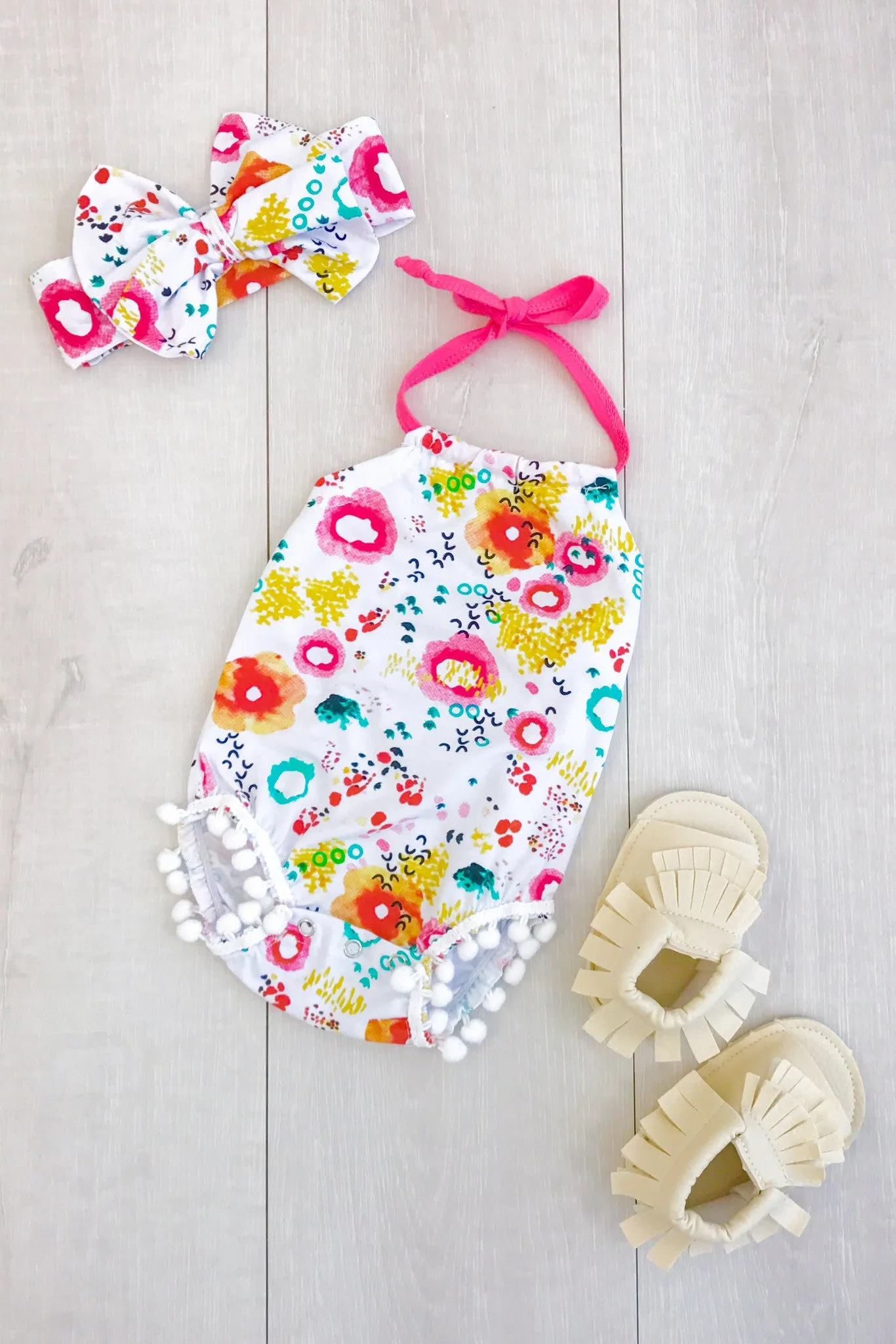 Mini colorful romper
