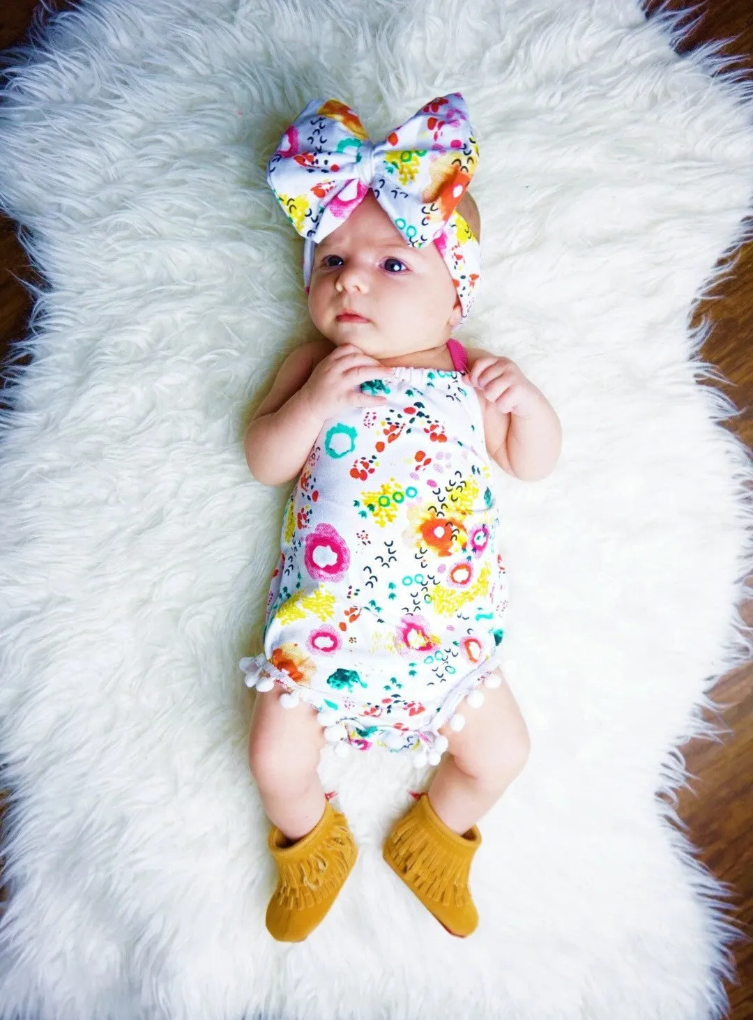 Mini colorful romper