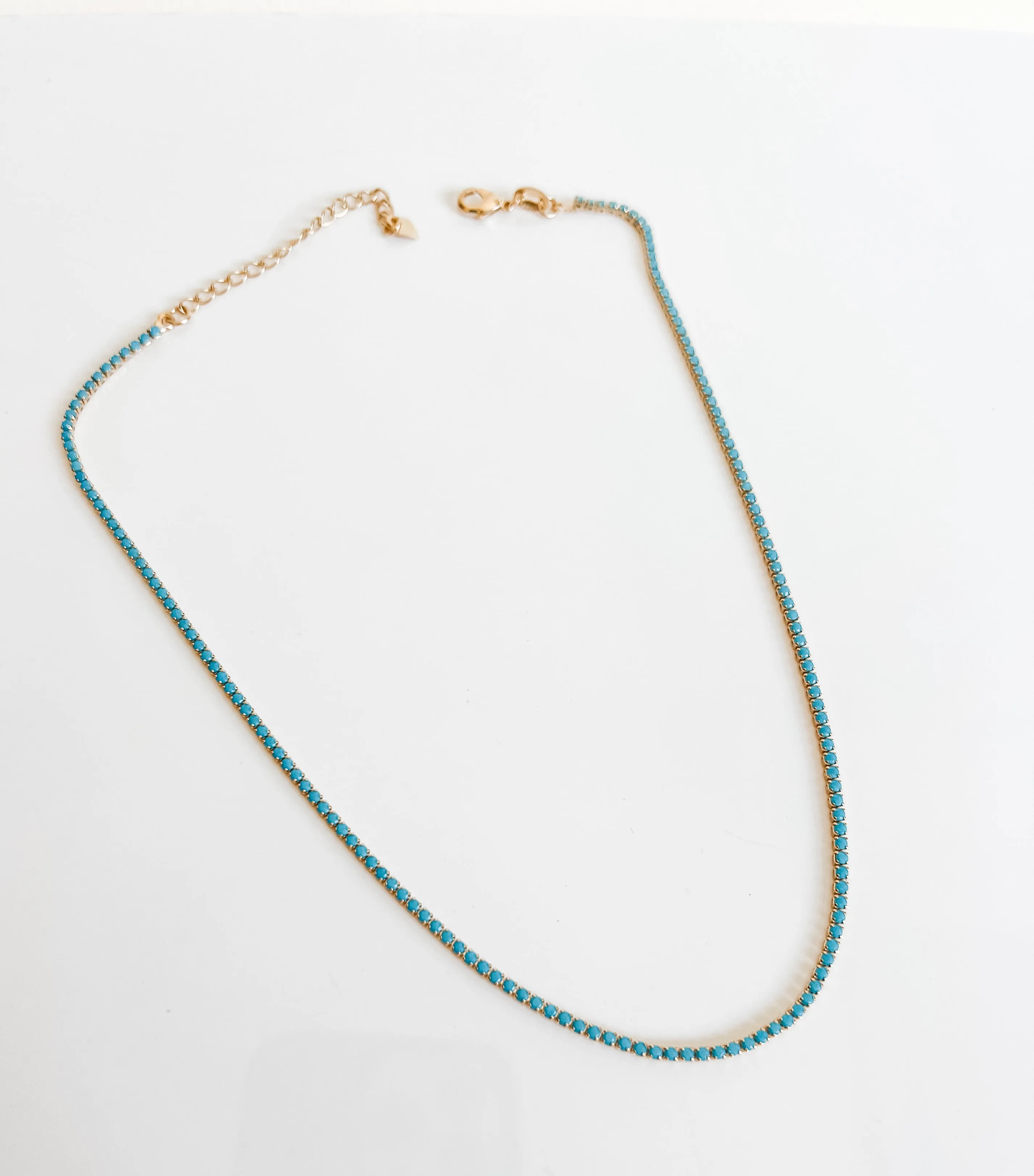 Mini turquoise tennis chain
