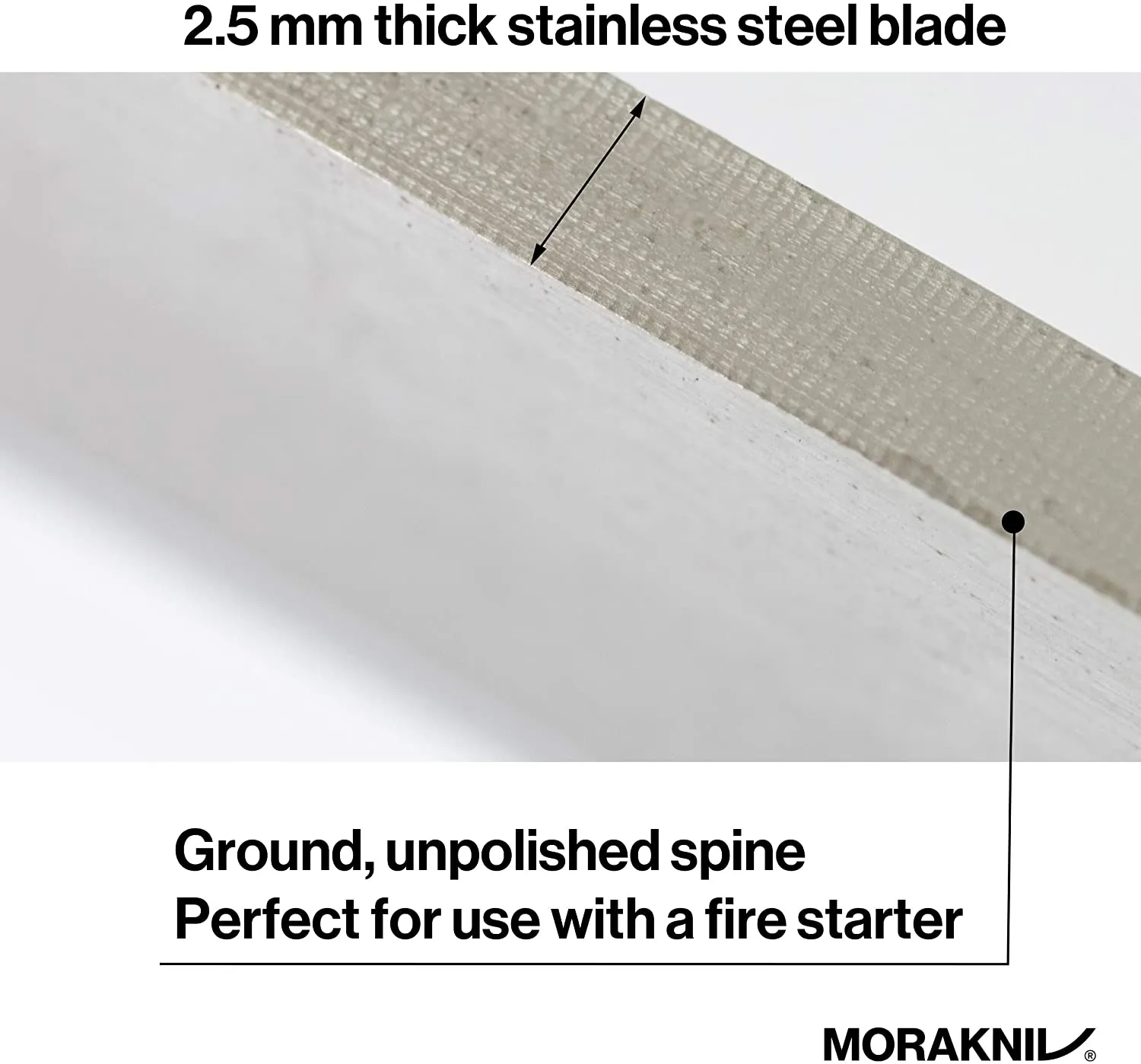 Morakniv Companion Spark Fixed-Blade Outdoor Knife and Fire Starter