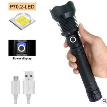 Most Powerful LED Flashlight - Zoom Tactical Torch Flashlight