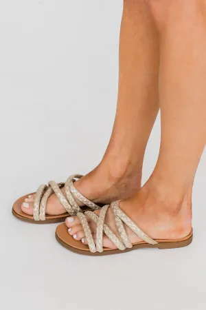 Not Rated Elion Sandals- Gold