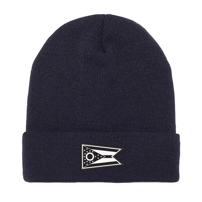 Ohio Flag Cuffed Knit Hat