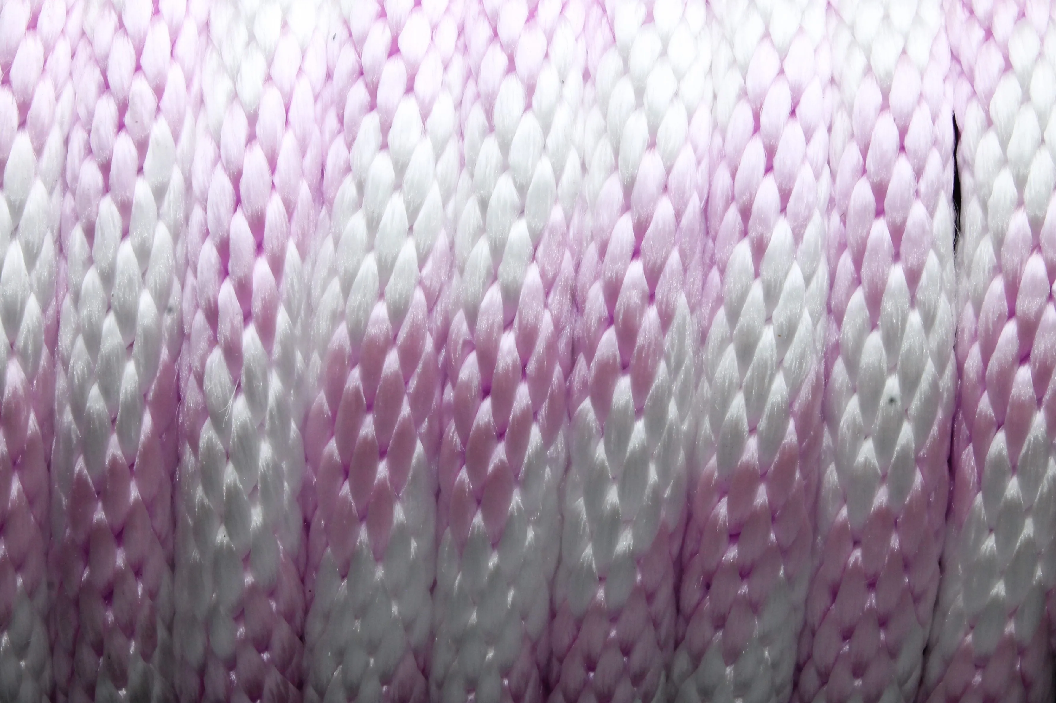 Orchid and White Solid Braided Multifilament Polypropylene Rope