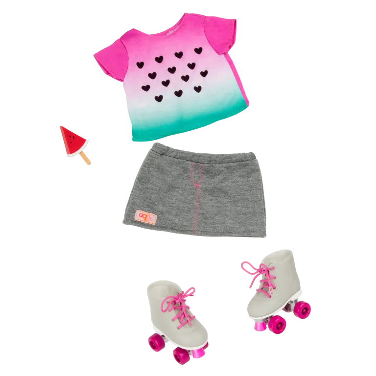 Our Generation  One In A Melon  Watermelon Outfit