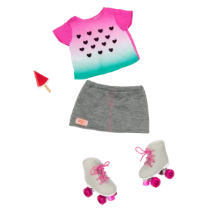 Our Generation  One In A Melon  Watermelon Outfit