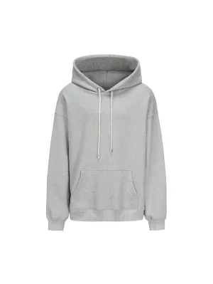 Pearl Grey Casual Panel Hoodie