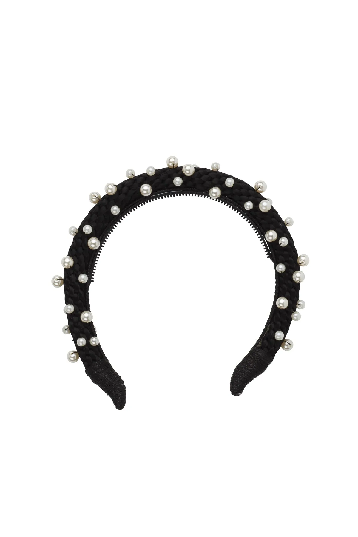 Pearl Queen Headband - Black