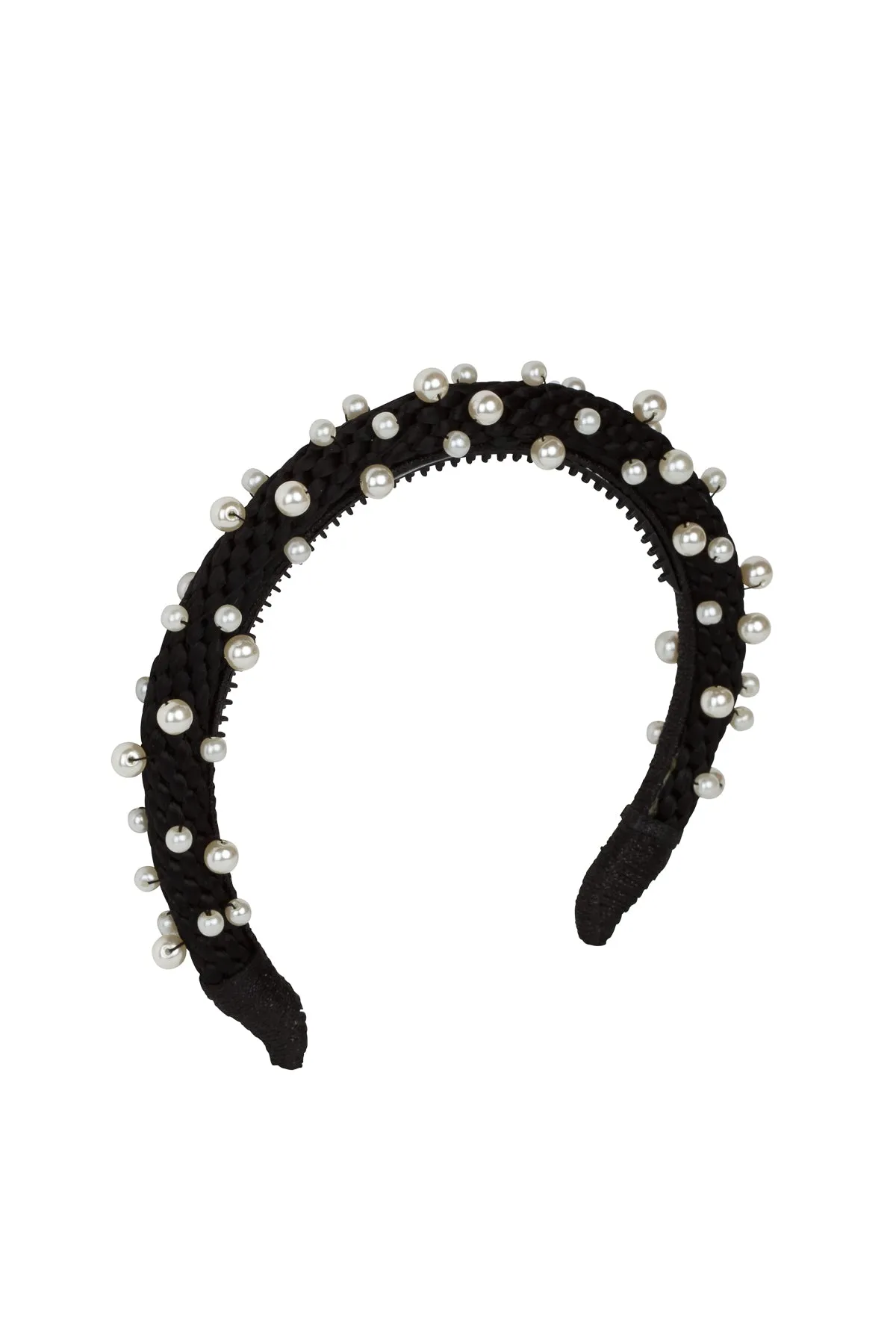 Pearl Queen Headband - Black