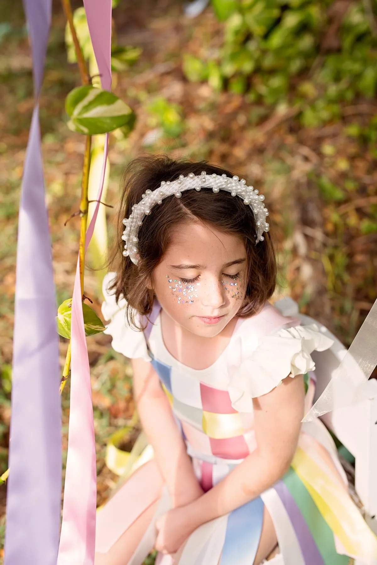 Pearl Queen Headband - Rose