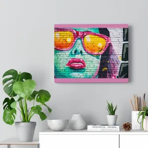 Pink Sunglasses canvas