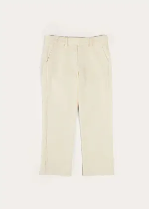 Plain Pocket Detail Trousers in White (4-10yrs)