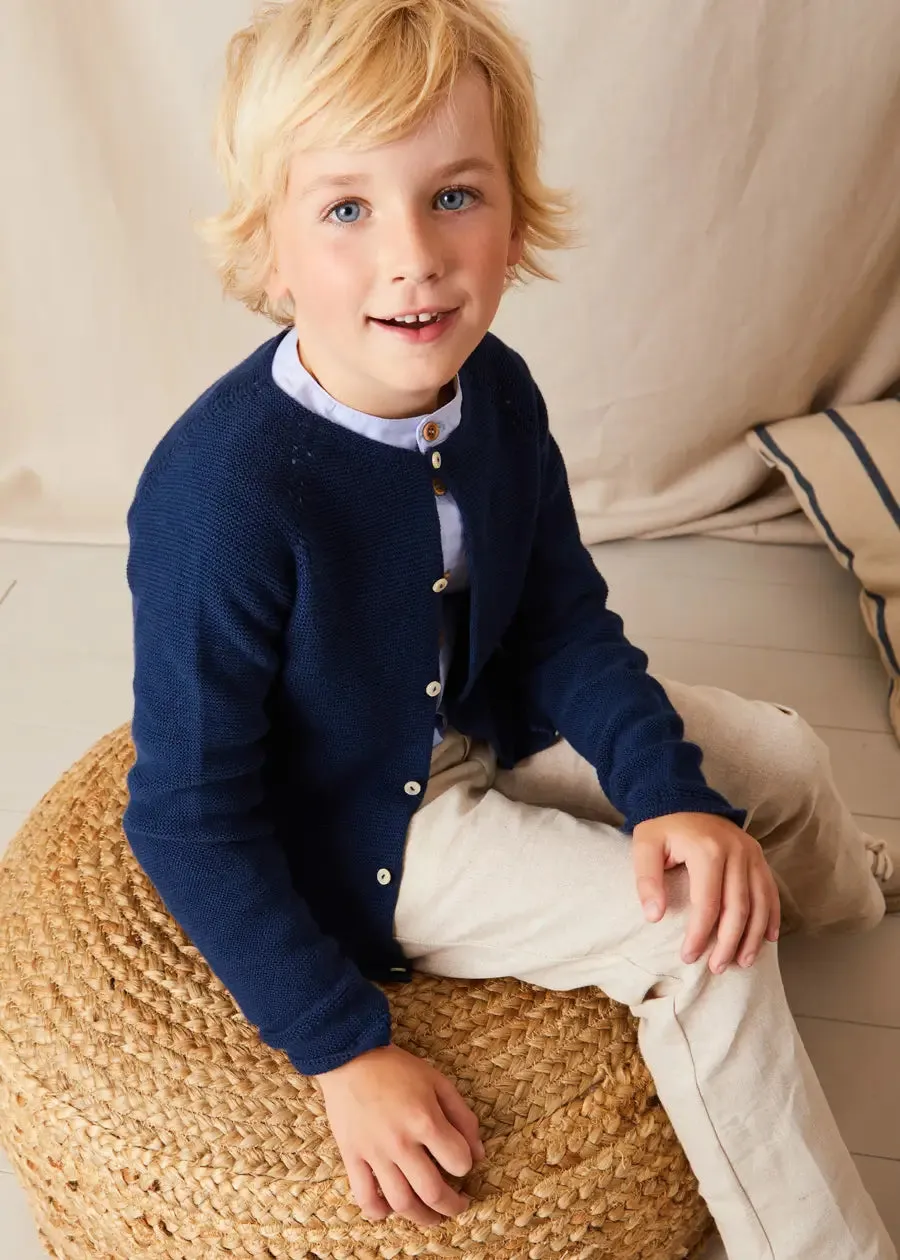 Plain Pocket Detail Trousers in White (4-10yrs)